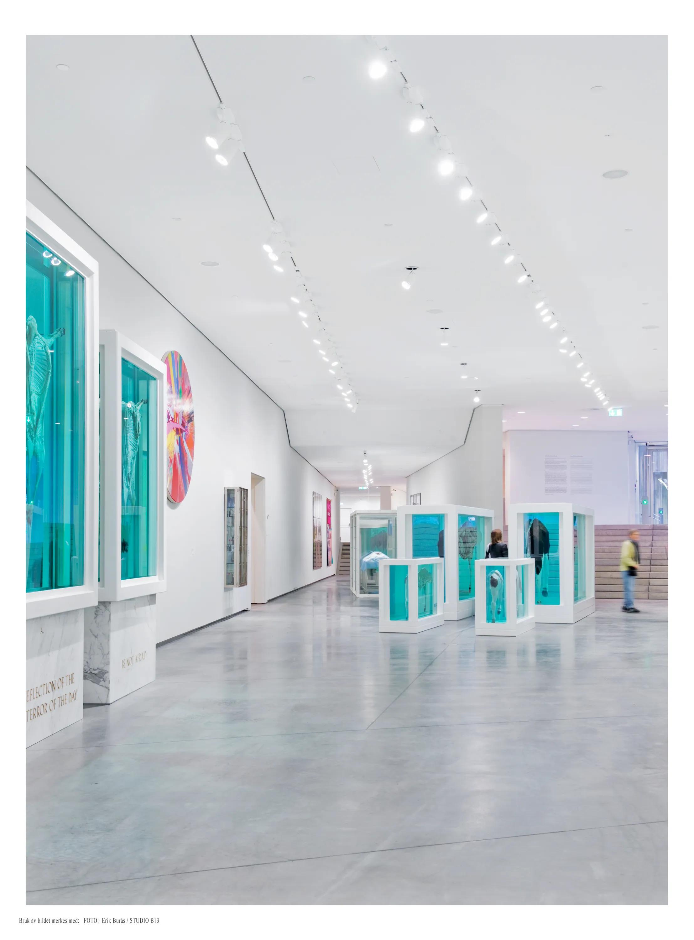 Museum gallery acoustics optimised with acoustic design.