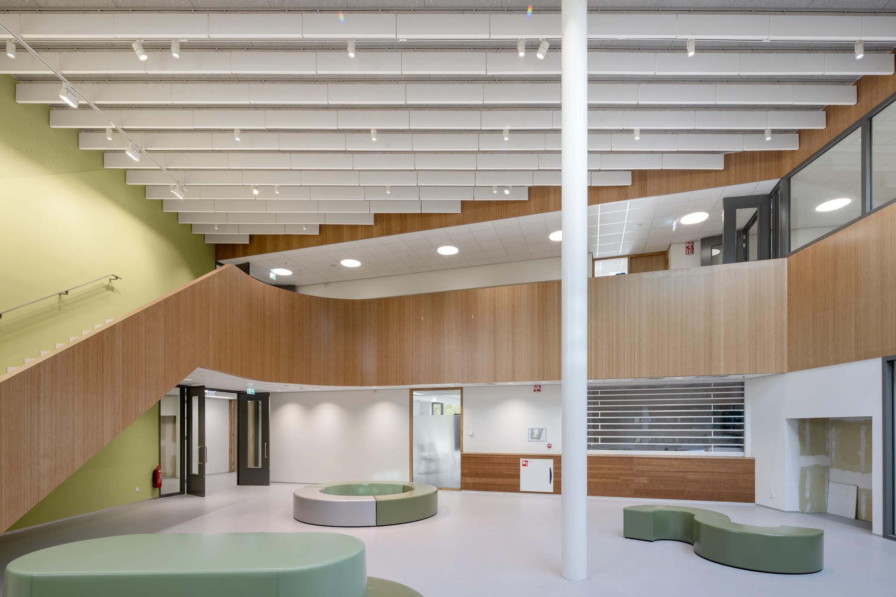 baffle ceiling with Rockfon Contour baffles