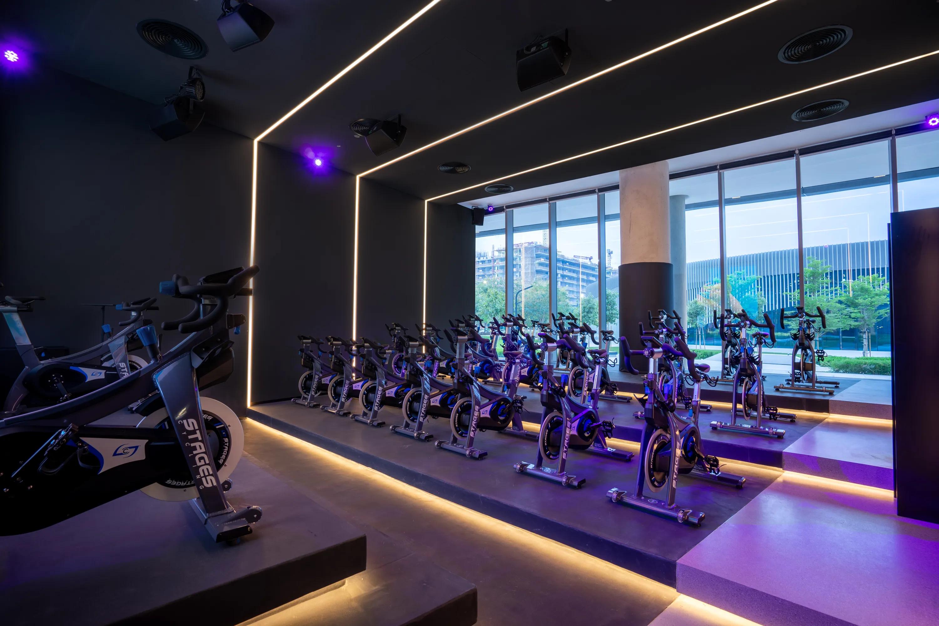 Acoustic design at a sports facility.