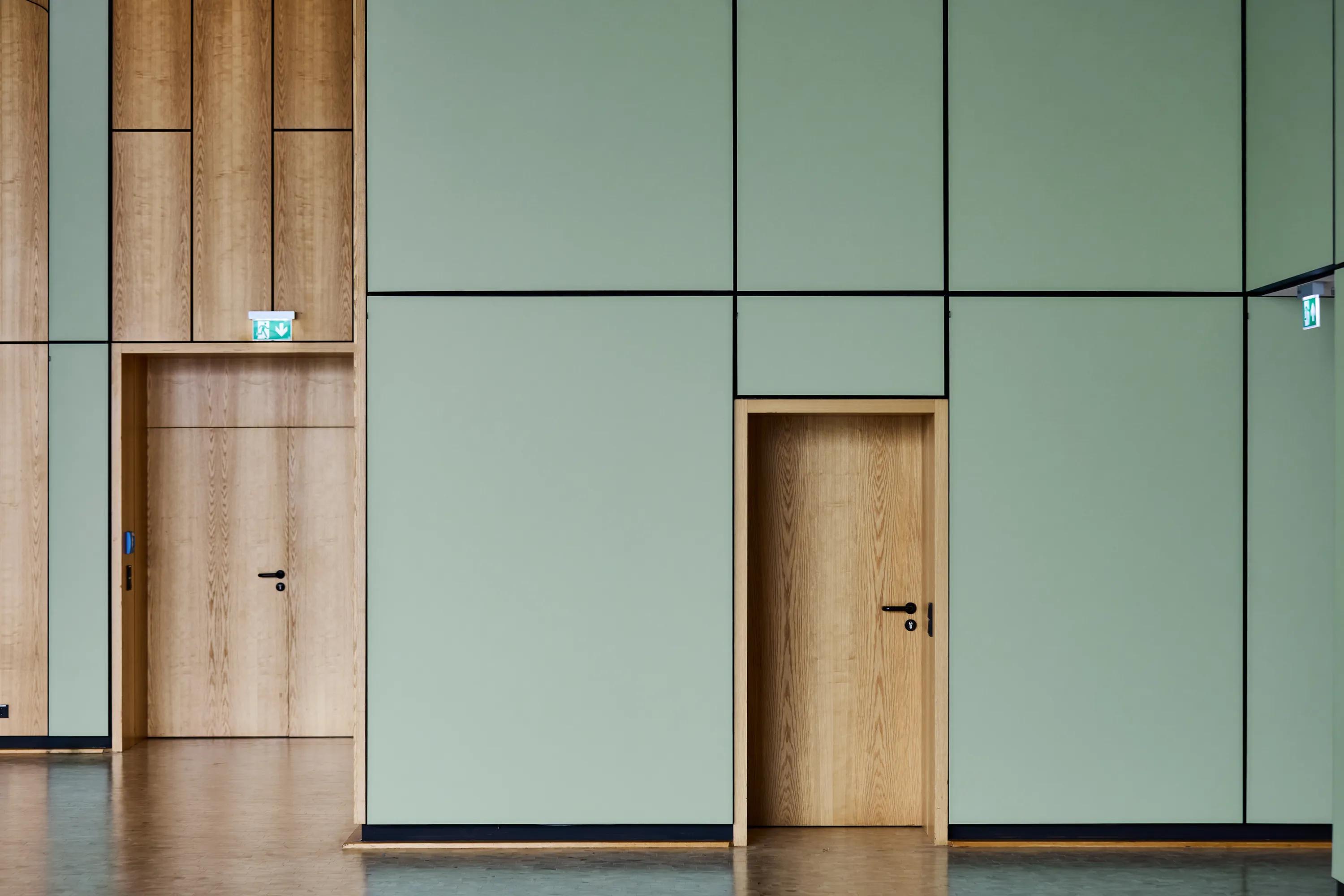 Rockfon Canva Wall panel acoustic wall panel in the green-blue colour Sage