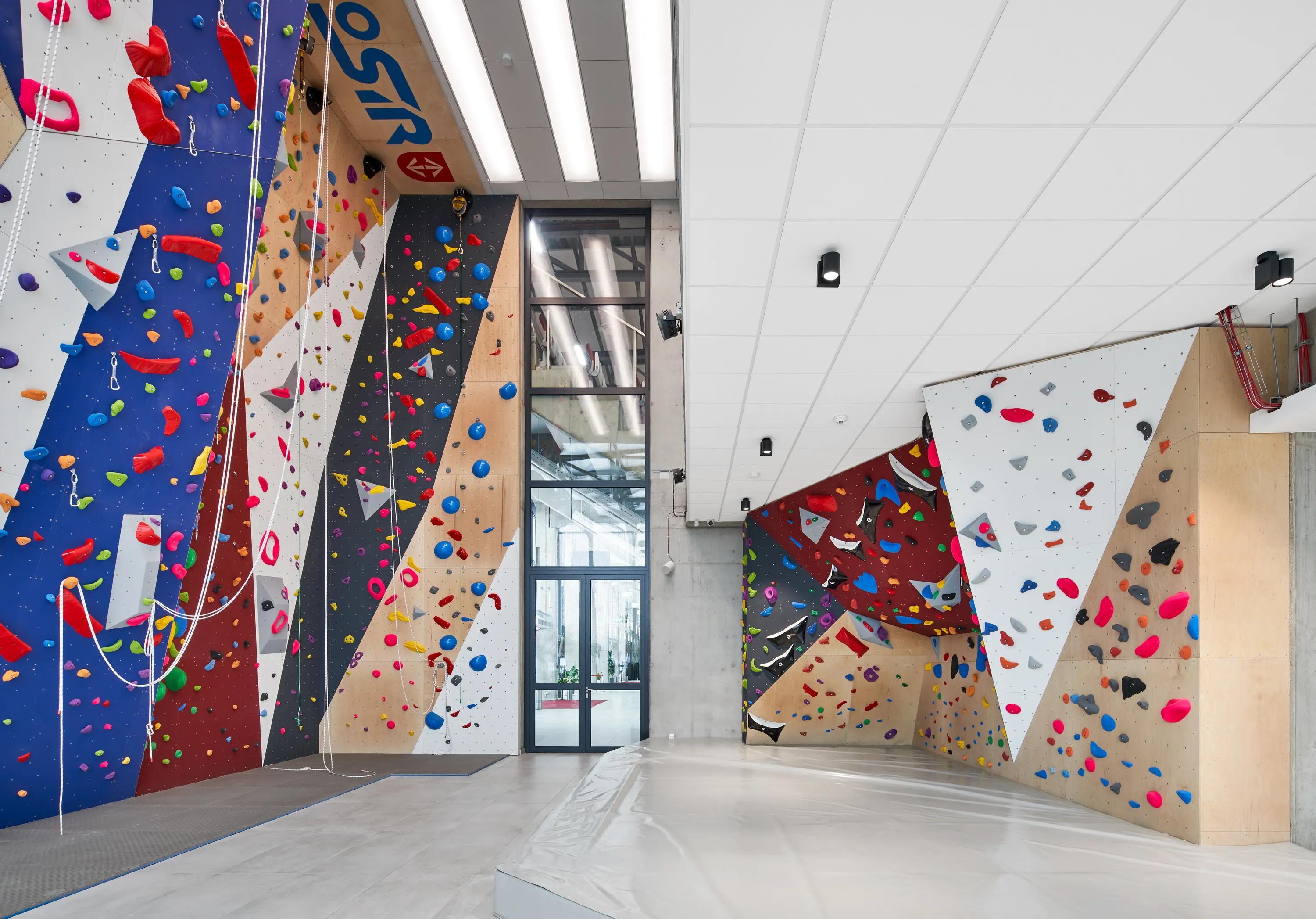 Acoustic design at a sports facility.
