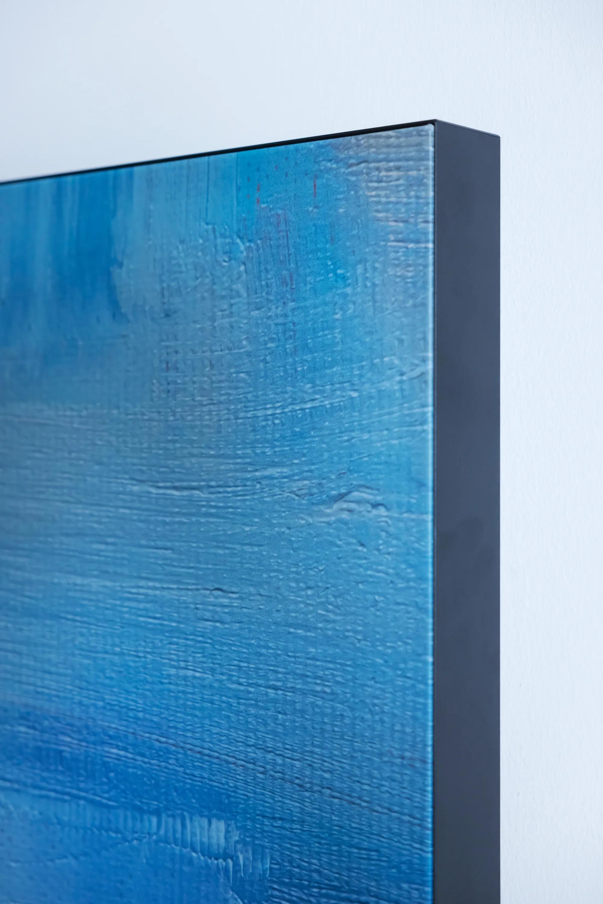 Detail view of Rockfon acoustic wall panels, floor screens, and hanging divider