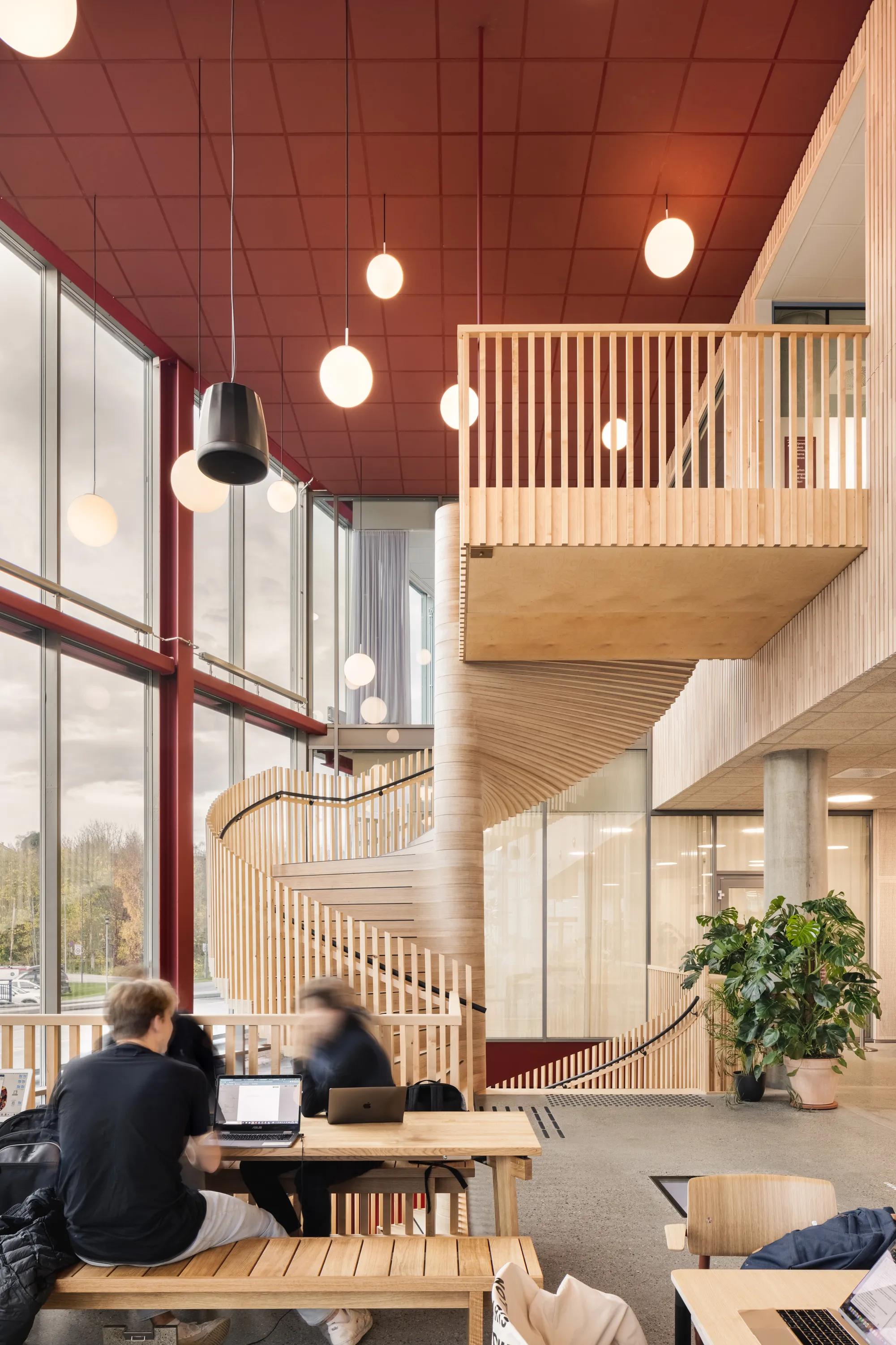 A Rockfon Chicago Metallic suspended ceiling grid.