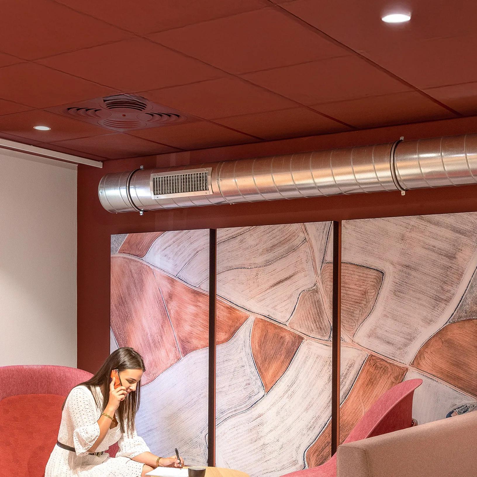 Rockfon stone wool acoustic solutions supporting hygiene and moisture resistance.