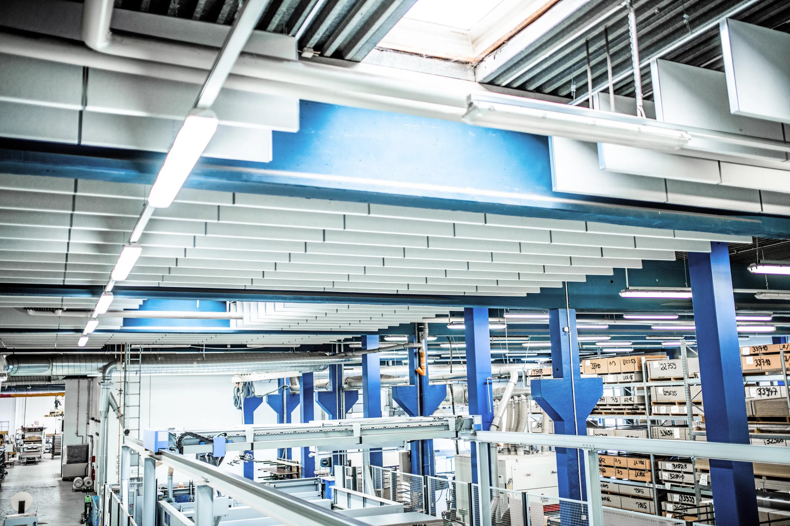 Rockfon® Industrial Baffle | White Acoustic Ceiling Baffles