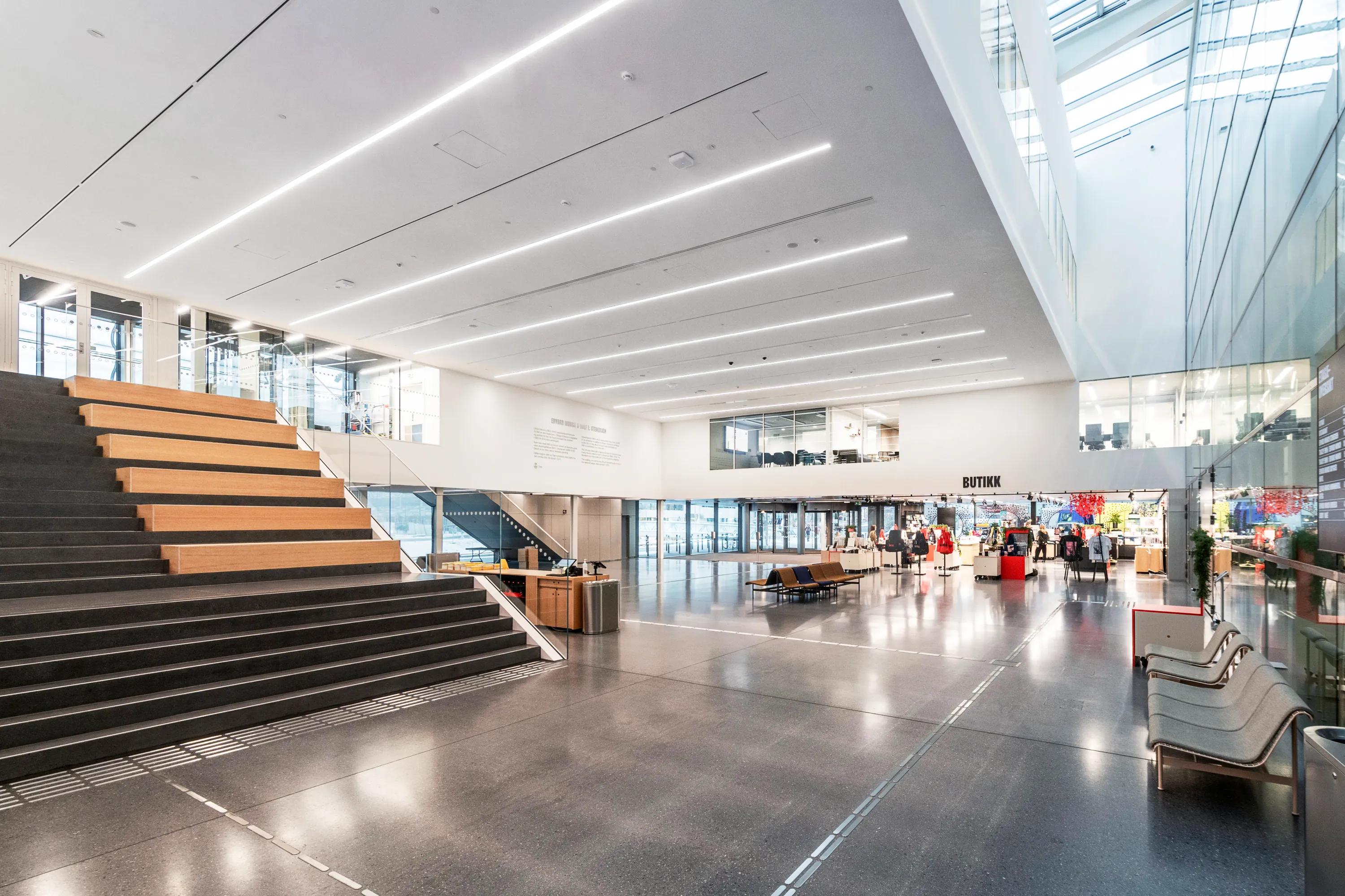 Munch Museum in Oslo Norway with Rockfon Mono Acoustic TE-Edge